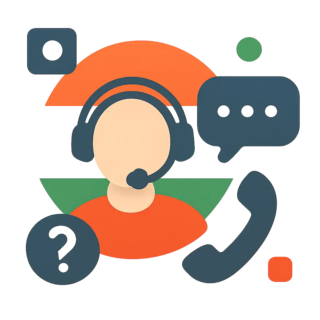 Customer support headset icon: Tiranga Lottery help and contact visual